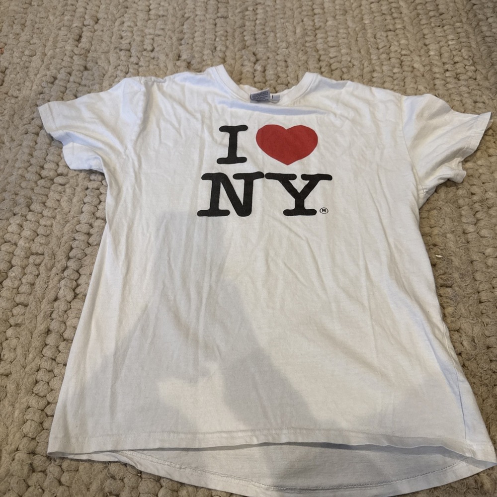 Vintage I❤️NY Brand Large Unisex White T-shirt